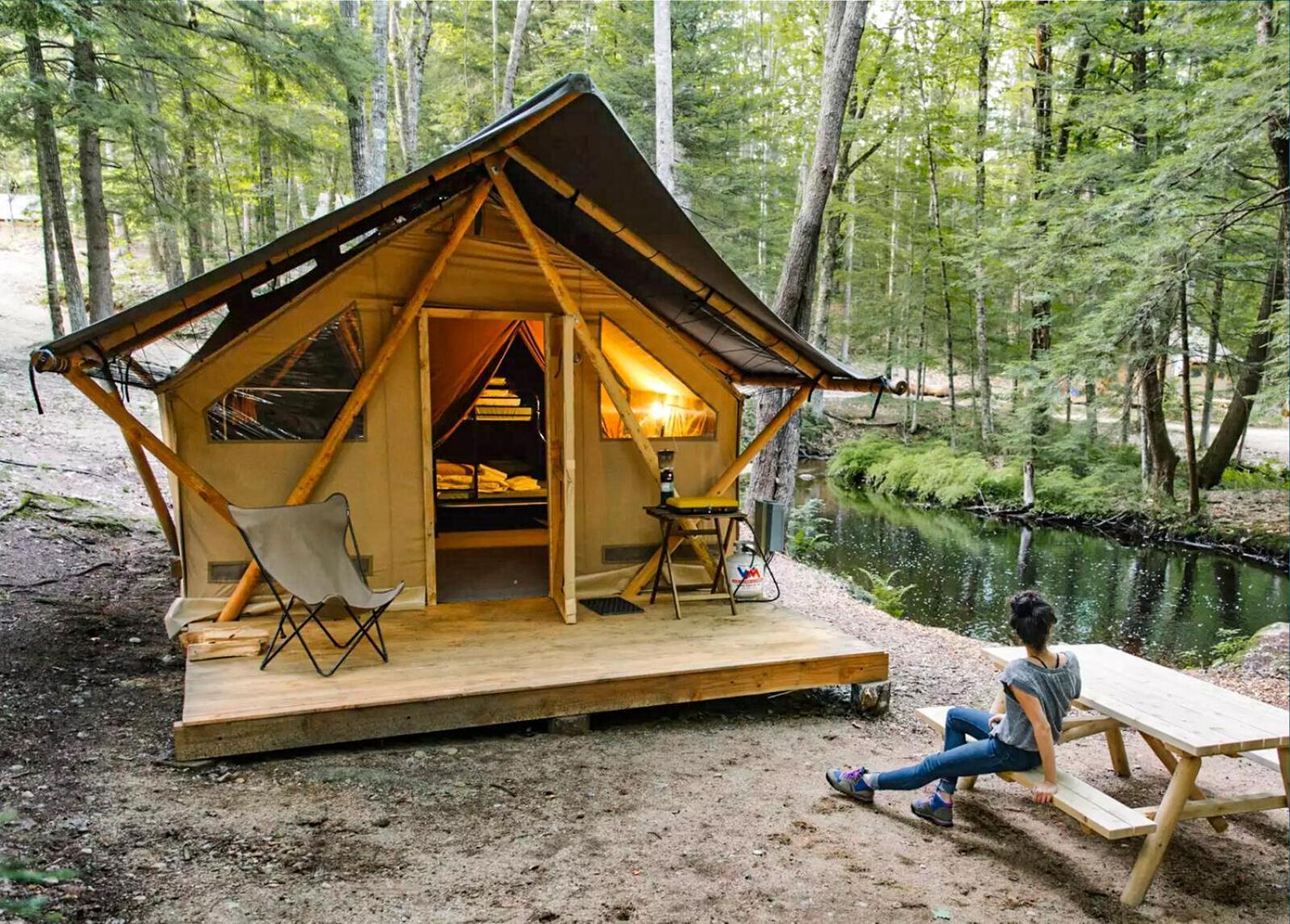 Huttopia White Mountains Albany Extérieur photo