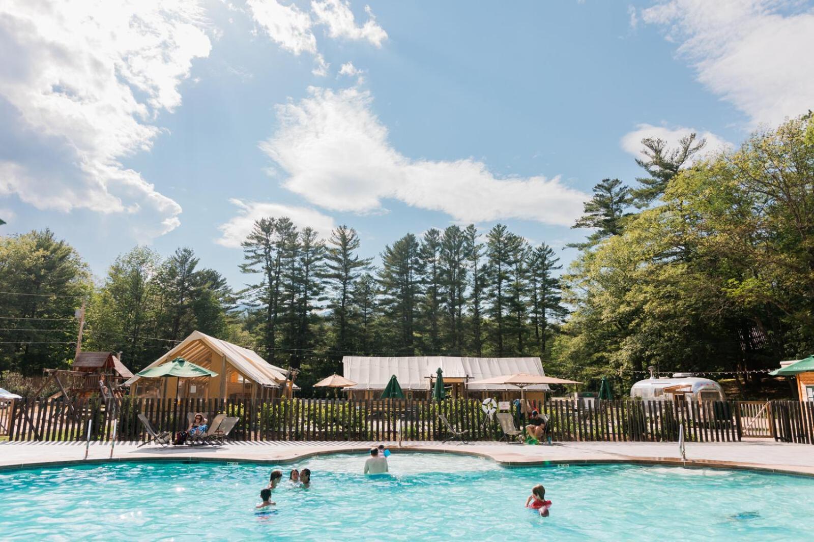 Huttopia White Mountains Albany Extérieur photo